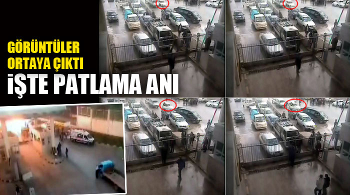 İşte patlama anı