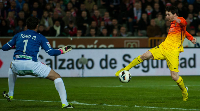 Messi, Barcelona'da 301'inci golünü attı Messi, Barcelona'da 301'inci golünü attı
