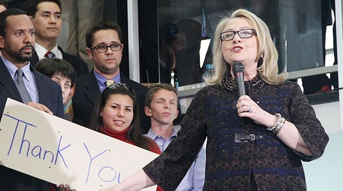Clinton'dan duygusal veda Clinton'dan duygusal veda