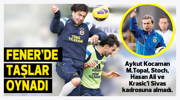 Fener&#039;de taşlar oynadı