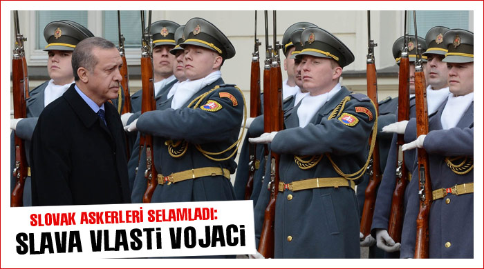 Erdoğan, Slovak askerleri selamladı