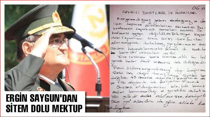 Ergin Saygun'dan sitem dolu mektup Ergin Saygun'dan sitem dolu mektup