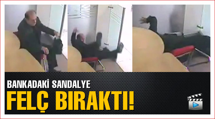Bankadaki sandalye felç bıraktı Bankadaki sandalye felç bıraktı
