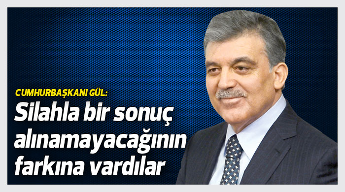 "Silahla bu işin olmayacağını onlar da anladı" "Silahla bu işin olmayacağını onlar da anladı"