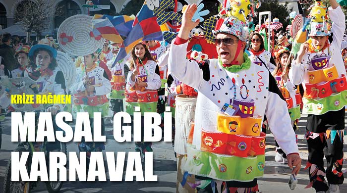 Krize rağmen 'masal gibi' karnaval Krize rağmen 'masal gibi' karnaval