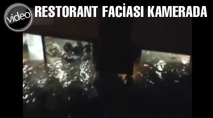 Restorant faciası kamerada Restorant faciası kamerada