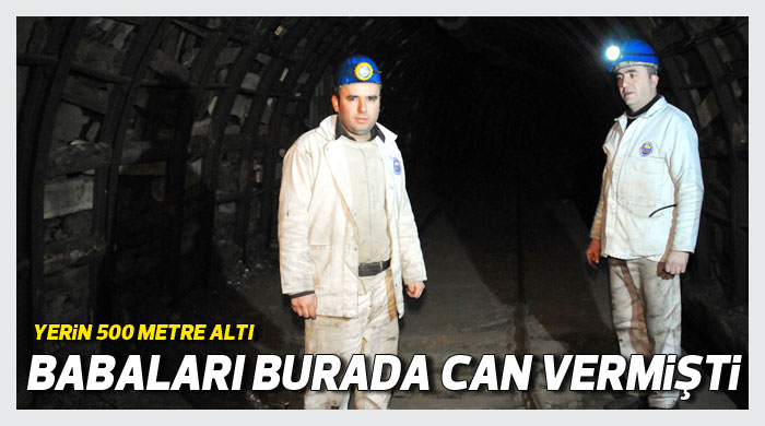 Babalarının öldüğü maden ocağında çalışıyorlar