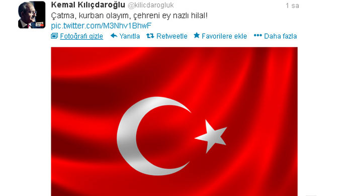 Kılıçdaroğlu'ndan Türk bayraklı tepki Kılıçdaroğlu'ndan Türk bayraklı tepki