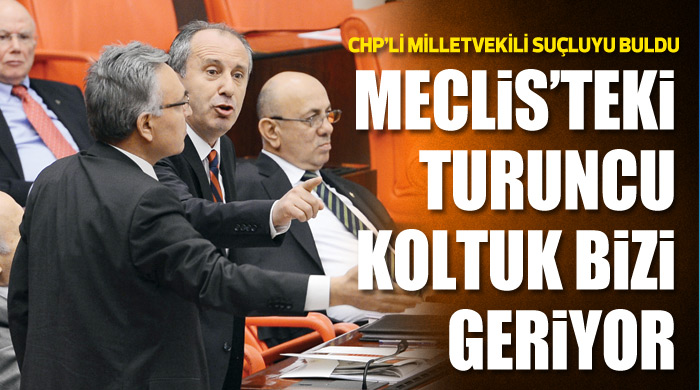 Meclis&#039;teki TURUNCU koltuk bizi geriyor