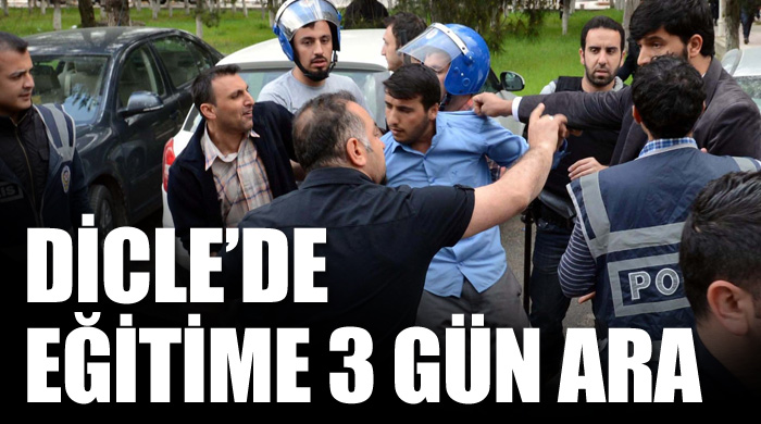 Dicle&#039;de eğitime 3 gün ara