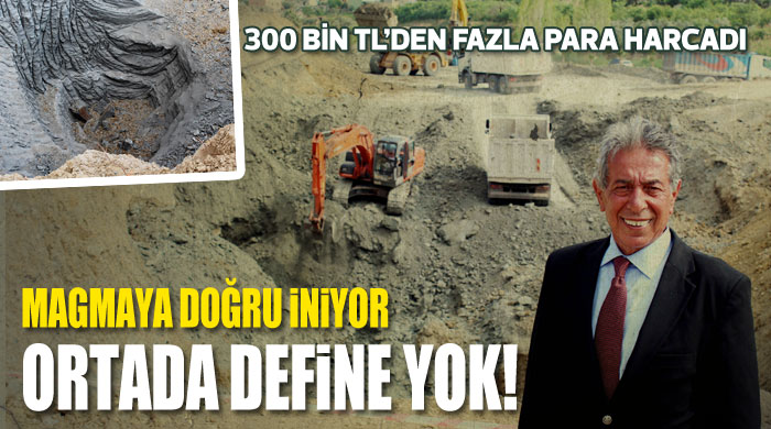 Magmaya doğru iniyor ortada define yok!