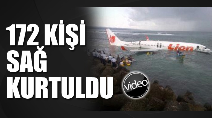 Yolcu uçağı denize düştü: 172 kişi sağ kurtuldu