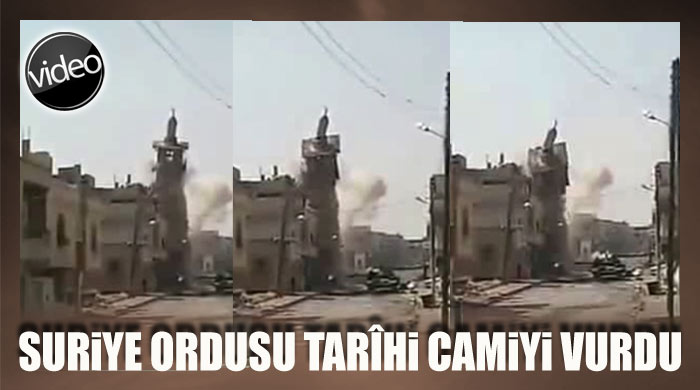 Suriye Ordusu Ömer Camii&#039;ni vurdu 