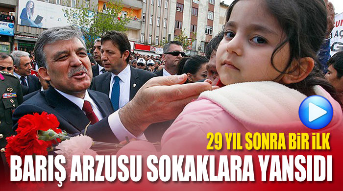 Barış arzusu sokaklara yansıdı Barış arzusu sokaklara yansıdı