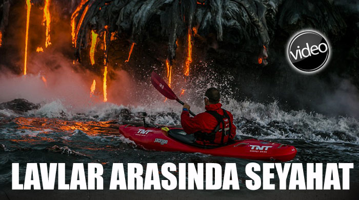 Lavlar arasında kayıkla dolaştılar