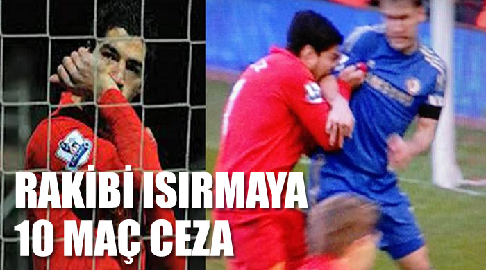 Rakibi ısırmaya 10 maç ceza