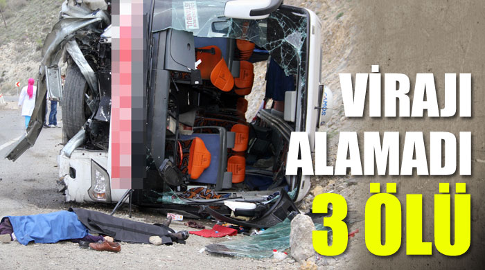 Otobüs şarampole uçtu: 3 ölü, 29 yaralı