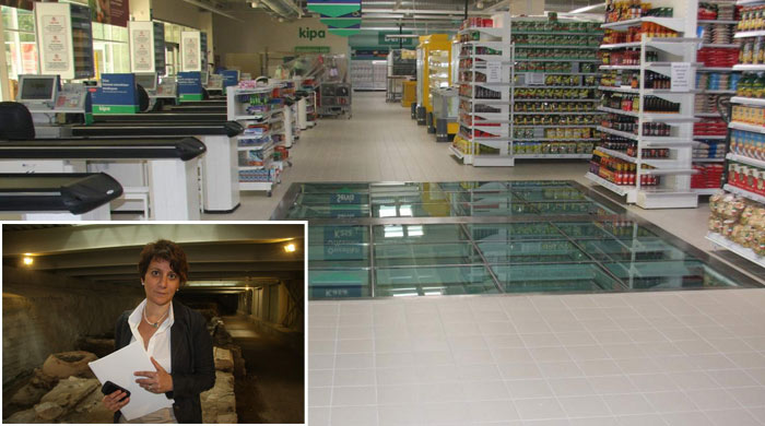 Alışveriş merkezinin altında 2700 yıllık tarih Alışveriş merkezinin altında 2700 yıllık tarih