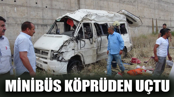 Minibüs köprüden uçtu, 10 ölü