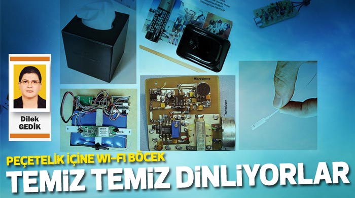 Peçetelikte Wi-Fi böcek