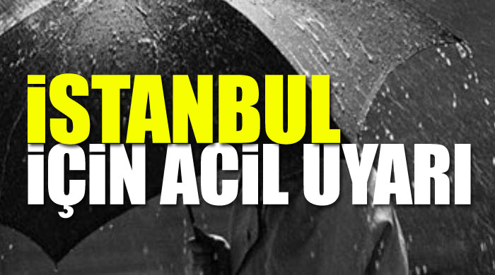 İstanbul'da Cumartesi kuvvetli yağış var İstanbul'da Cumartesi kuvvetli yağış var