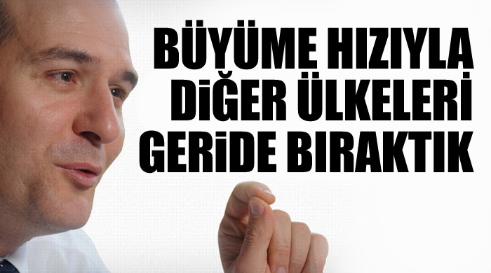 Soylu, 'Büyüme hızıyla diğer ülkeleri geride bıraktık' Soylu, 'Büyüme hızıyla diğer ülkeleri geride bıraktık'