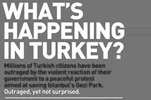 ABD basınına Gezi Parkı ilanı ABD basınına Gezi Parkı ilanı