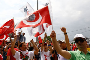 Eylemciler Kızılay Meydanı'nda toplanmaya başladı Eylemciler Kızılay Meydanı'nda toplanmaya başladı