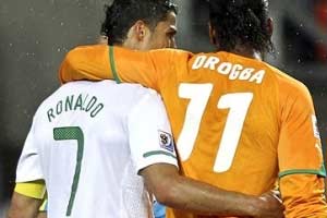 Ronaldo, sonunda Drogba'yı solladı Ronaldo, sonunda Drogba'yı solladı