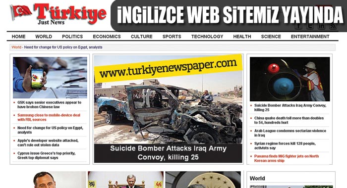 İngilizce web sitemiz yayında