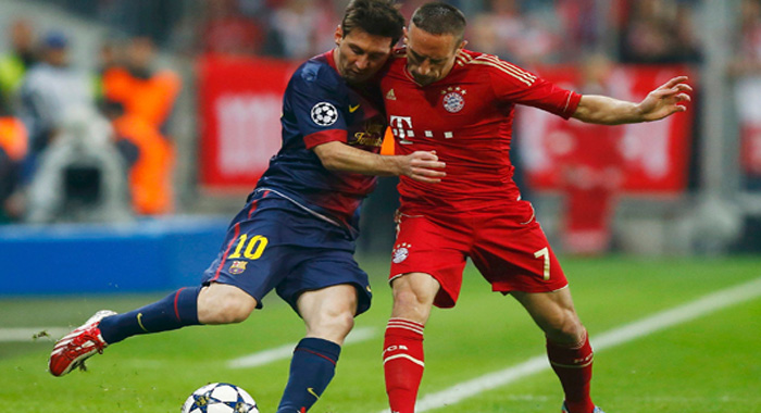Barcelona Bayern Münih kozlarını paylaşıyor