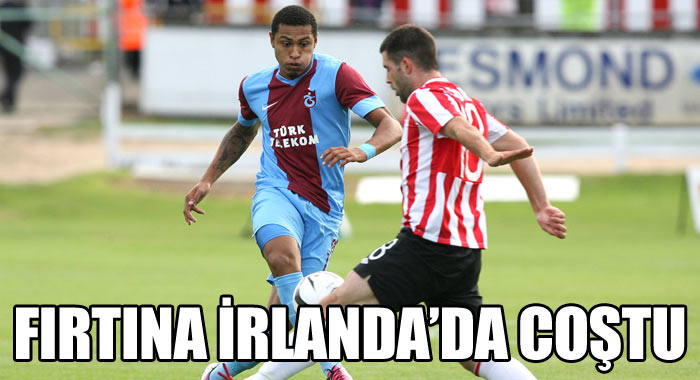 Trabzonspor Derry City engelini rahat geçti Trabzonspor Derry City engelini rahat geçti