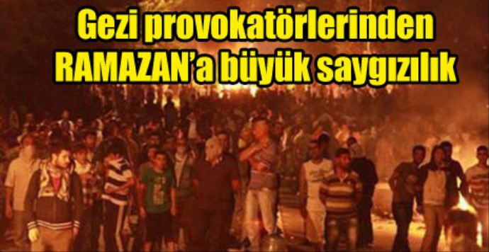Eli içkili &#039;Gezi&#039; eylemcileri, iftarı 20 dakika erken açtı
