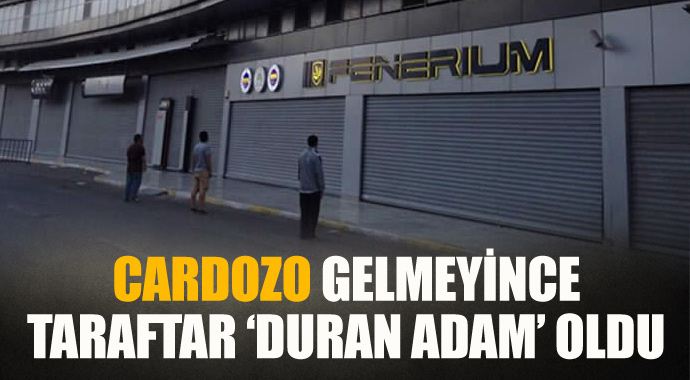 Fenerbahçe taraftarı Cardozo için Duran Adam oldu Fenerbahçe taraftarı Cardozo için Duran Adam oldu