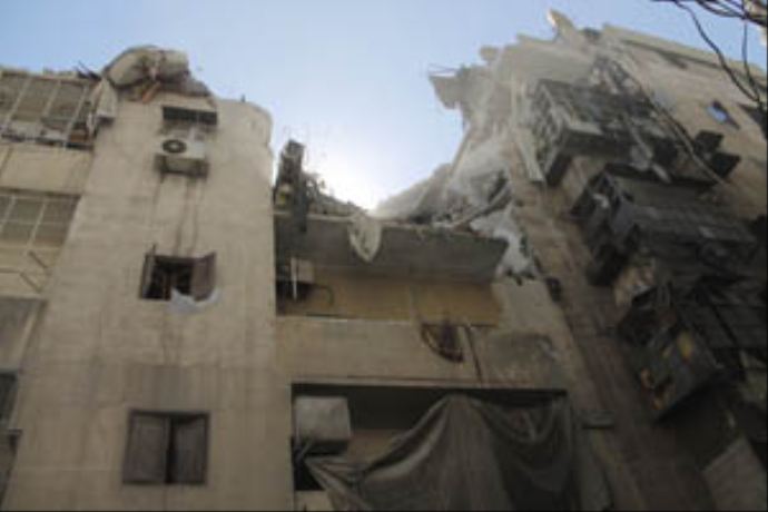Humus bombardıman altında Humus bombardıman altında