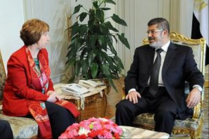 AB Temsilcisi Ashton Mursi ile görüştü AB Temsilcisi Ashton Mursi ile görüştü