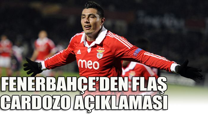 Fenerbahçe&#039;den Cardozo açıklaması