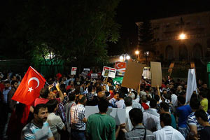 Ankara'da Mursi için büyük gösteri Ankara'da Mursi için büyük gösteri