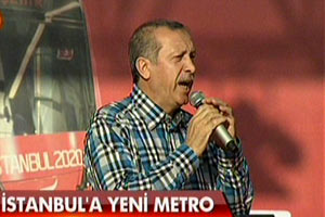 Başbakan Erdoğan metro açılışında konuşuyor, CANLI