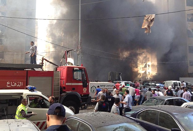 Beyrut'taki patlamada 18 kişi yaralandı Beyrut'taki patlamada 18 kişi yaralandı