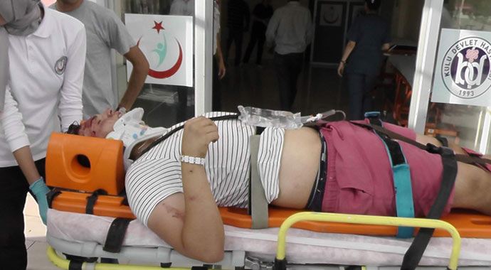Kulu&#039;da trafik kazası, 1 yaralı 
