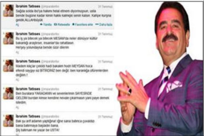 Ünlü türkücü İbrahim Tatlıses, Arif Sağ'a meydan okudu Ünlü türkücü İbrahim Tatlıses, Arif Sağ'a meydan okudu