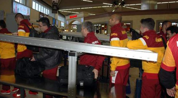 Galatasaray kafilesi, Kayseri'ye gitti
