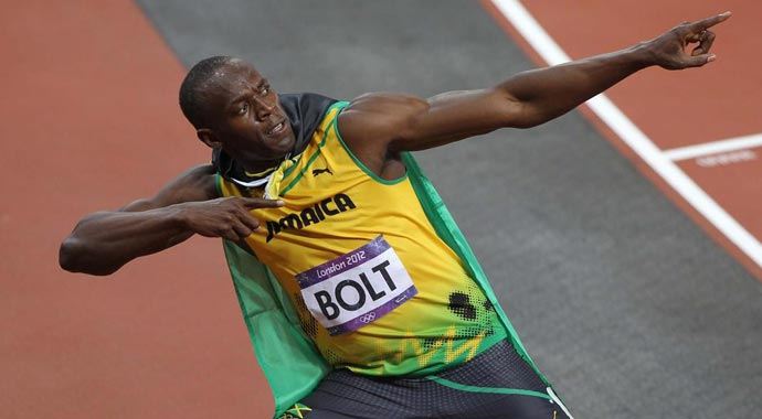 Usain Bolt adını yarı finale yazdırdı Usain Bolt adını yarı finale yazdırdı