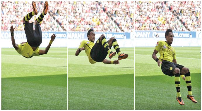 Aubameyang Dortmund'u uçurdu Aubameyang Dortmund'u uçurdu