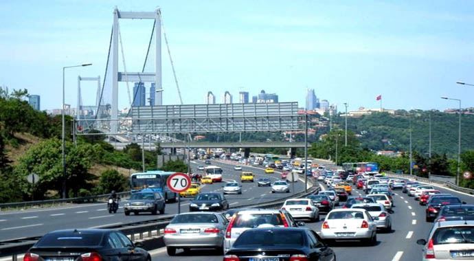 Köprü ve otoyollarda 7 aylık hasılat 463 milyon lira