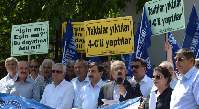 Türk Büro-Sen, Toplu Sözleşme sürecini protesto etti