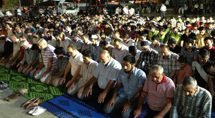 Saraçhane Parkı'nda Mısır protestosu
