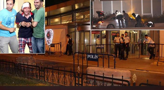 Polis memuru, emniyete araçla daldı