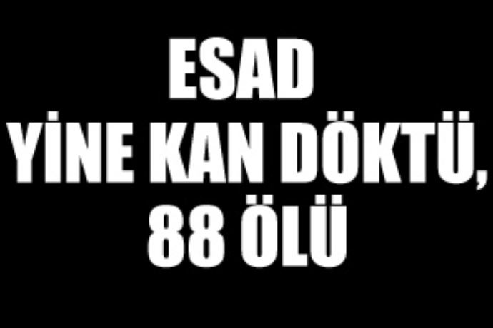 Esad yine kan döktü, 88 ölü